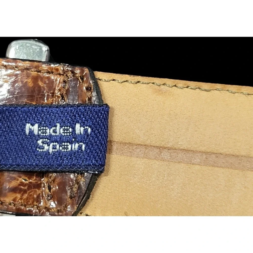 CALE Belt Genuine Crocodile 1 1/8